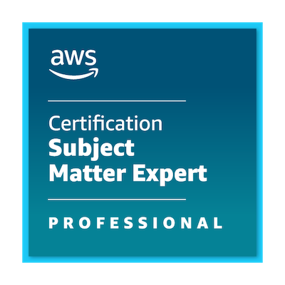 Teemu&rsquo;s new recognition: AWS Certification Subject Matter Expert - Professional